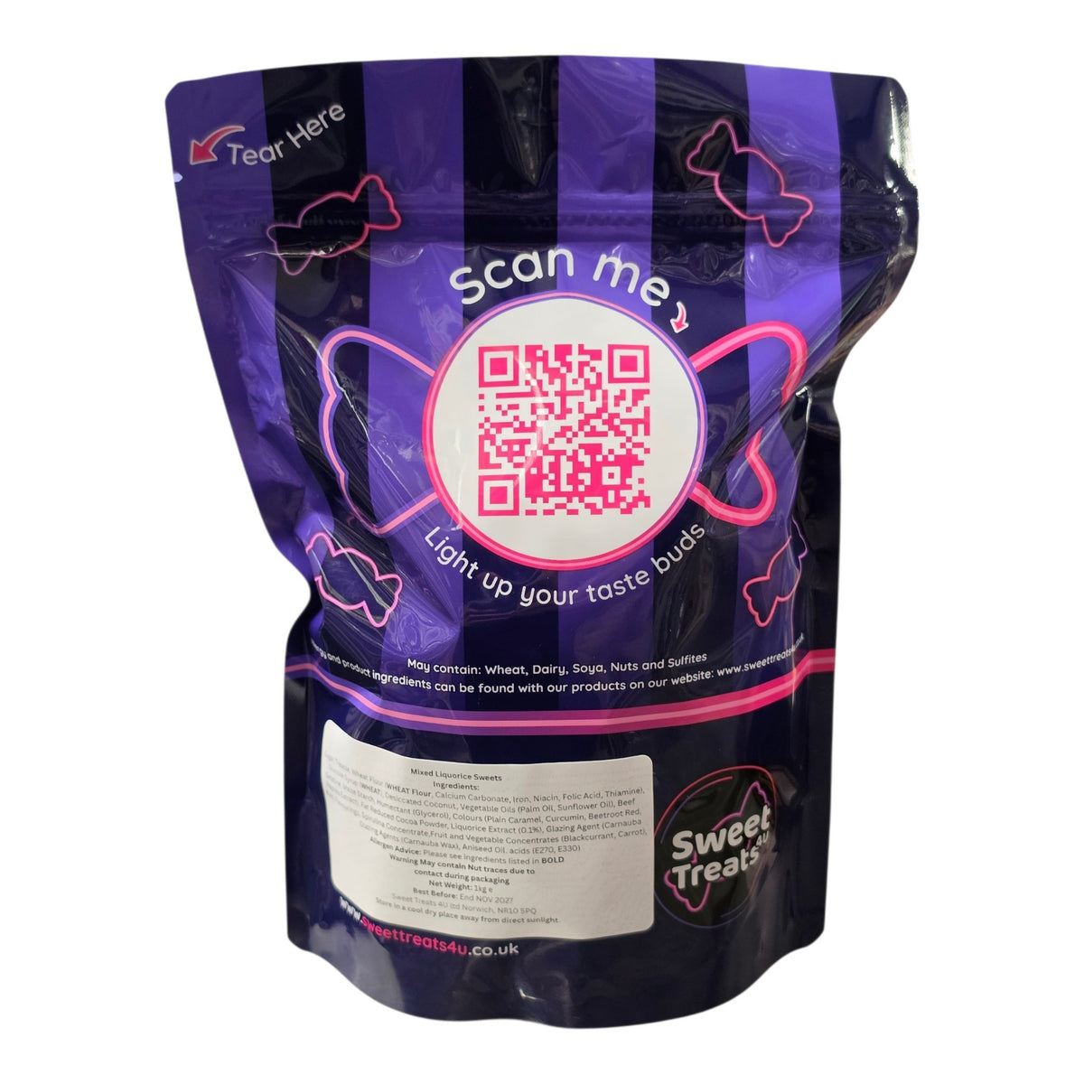 Mixed Liquorice Sweets 1kg -  Resealable Bag, Pick and Mix Sweets, Bulk, Party Bags, Candy Gifts