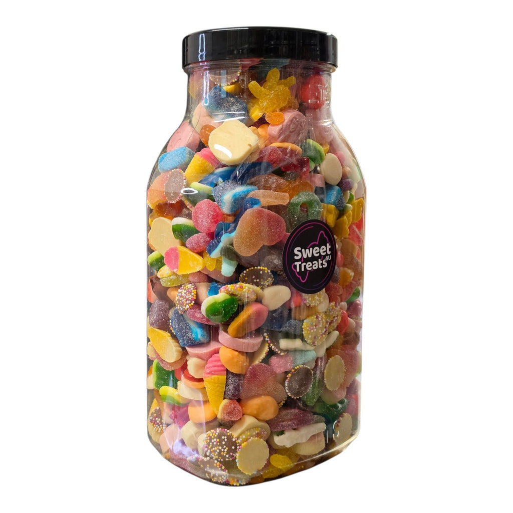 Gummy, Chocolate & Fizzy Sweet Mix Jar 3.5kg - Pick and Mix Sweets, Bulk, Party, Candy Gifts