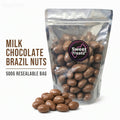 Milk Chocolate Brazil Nuts 500g -  Resealable Bag, Pick and Mix Sweets, Bulk, Party Bags, Candy Gifts