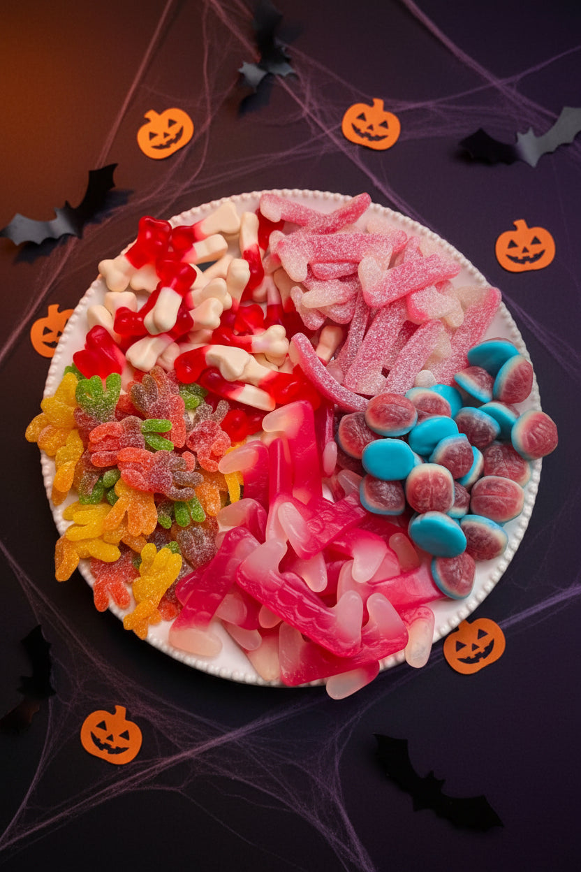 Halloween Sweet Mix 500g | Fizzy & Gummy Party Sweets - Resealable Bag, Pick and Mix Sweets, Bulk, Party Bags, Candy, Gifts