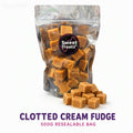 Clotted Cream Fudge 500g -  Resealable Bag, Pick and Mix Sweets, Bulk, Party Bags, Candy Gifts