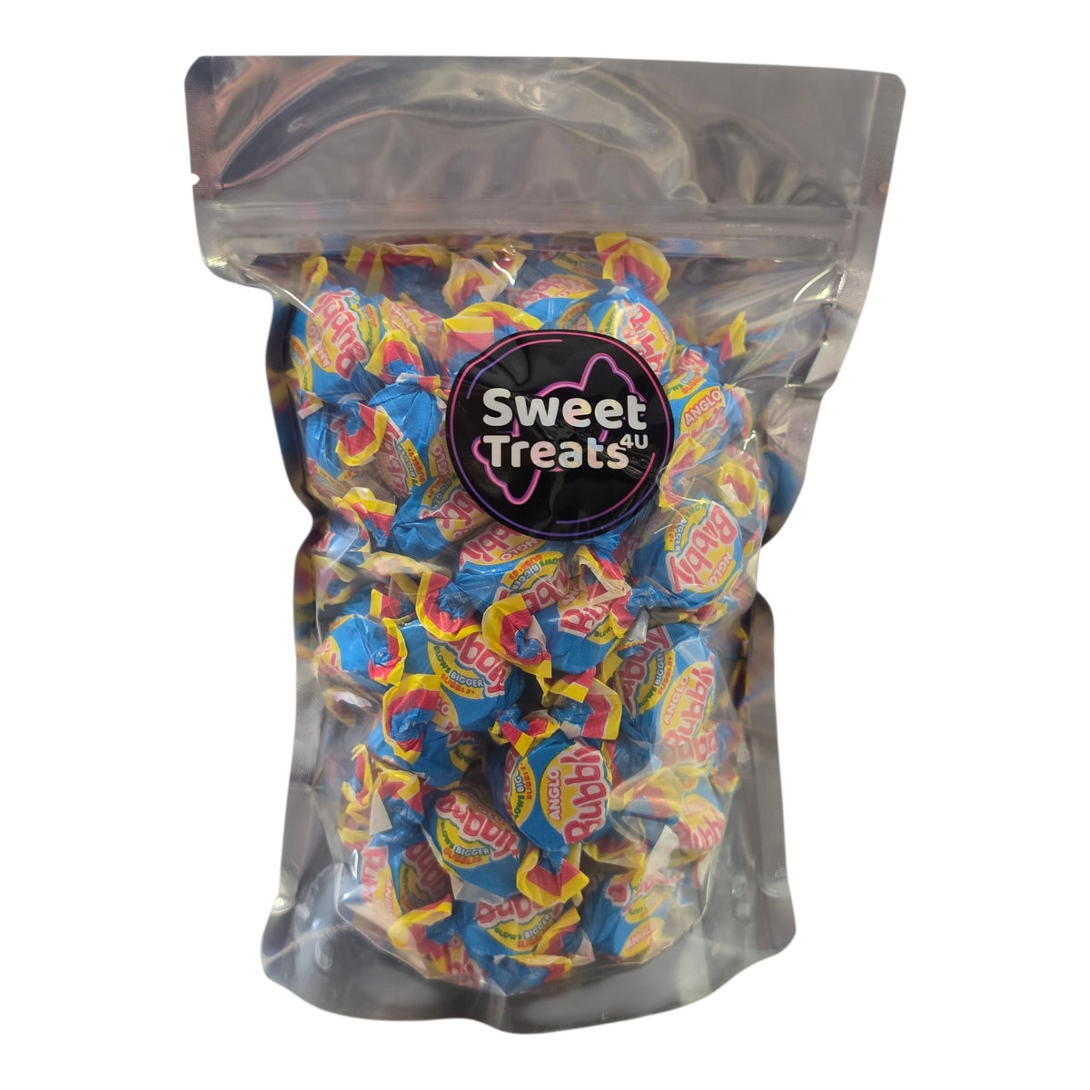 Anglo Bubbly Bubblegum 500g -  Resealable Bag, Pick and Mix Sweets, Bulk, Party Bags, Candy Gifts
