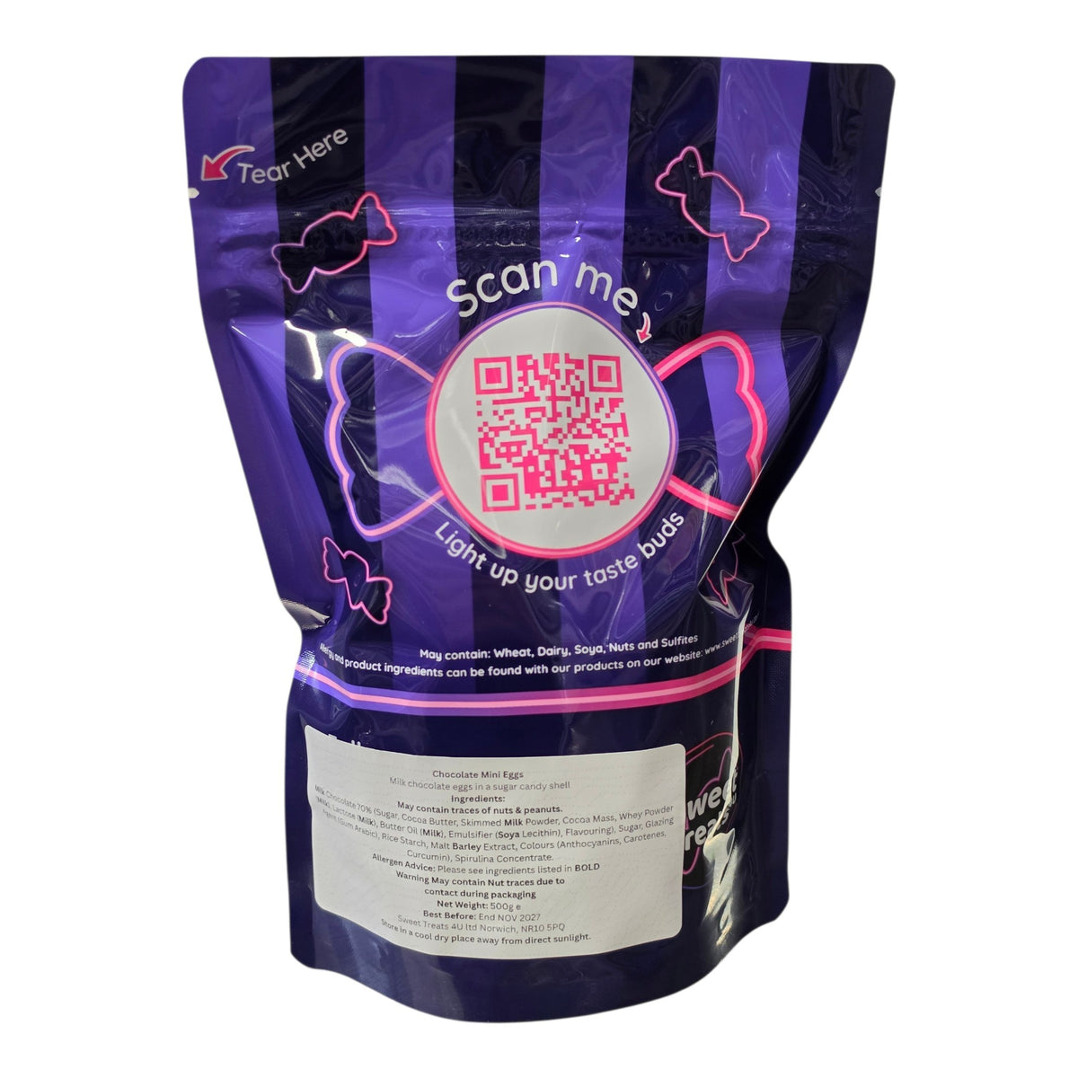Chocolate Mini Eggs 500g -  Resealable Bag, Pick and Mix Sweets, Bulk, Party Bags, Candy Gifts