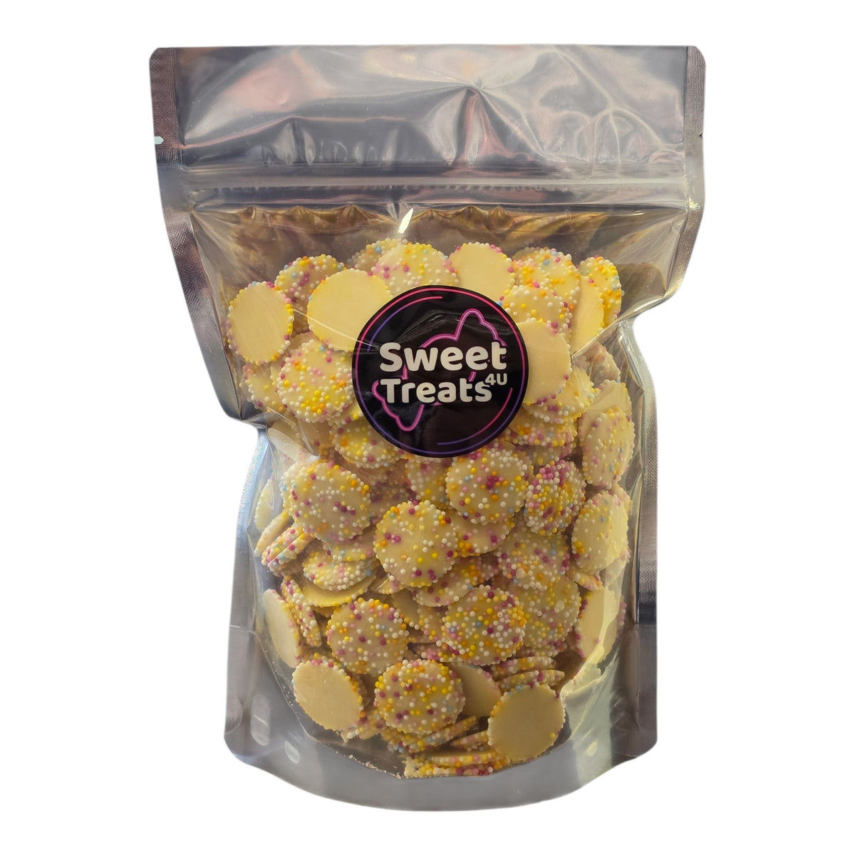 White Chocolate Snowies 500g -  Resealable Bag, Pick and Mix Sweets, Bulk, Party Bags, Candy Gifts