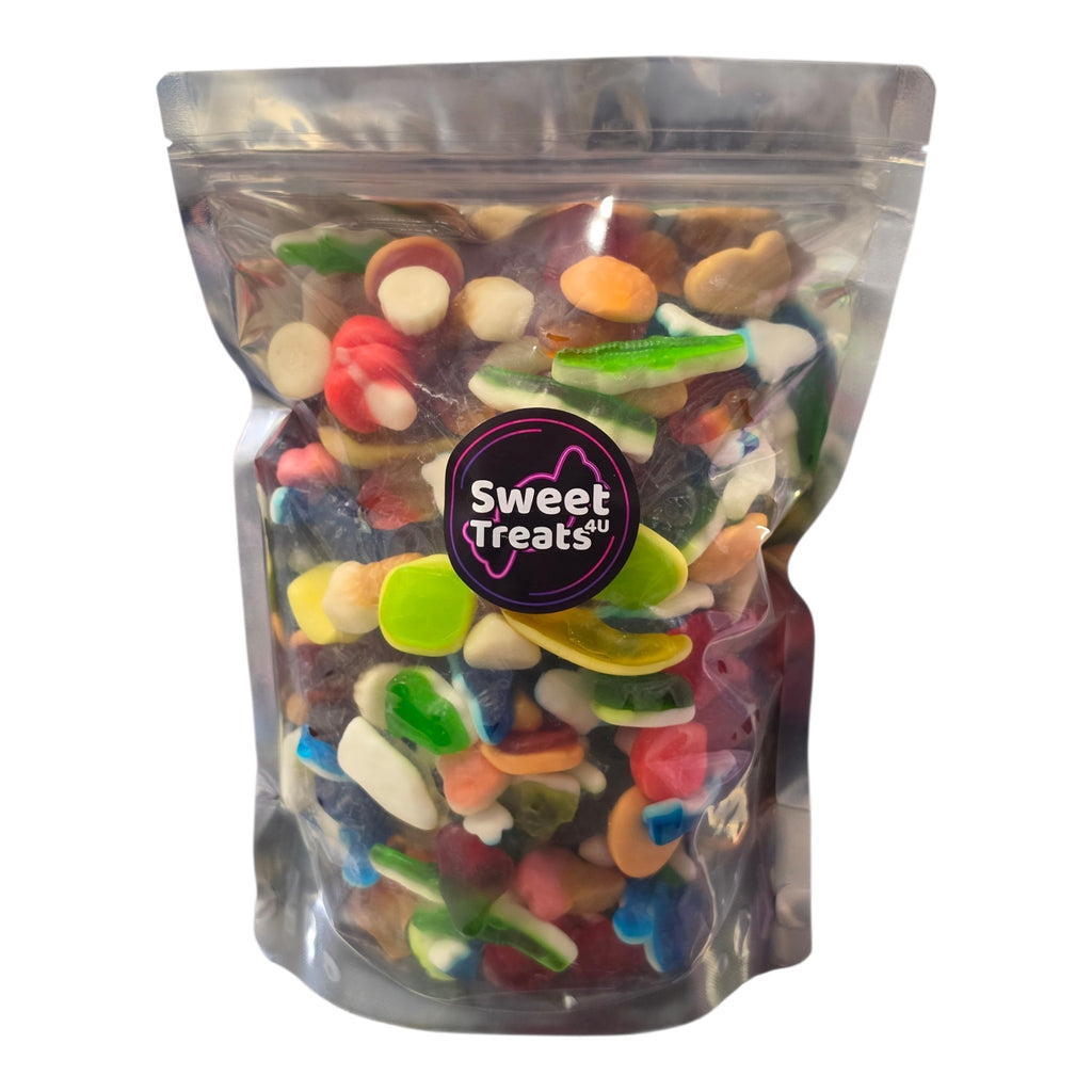 Gummy Sweet Mix 1kg -  Resealable Bag, Pick and Mix Sweets, Bulk, Party Bags, Candy Gifts