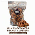 Milk Chocolate & Peanut Clusters 400g -  Resealable Bag, Pick and Mix Sweets, Bulk, Party Bags, Candy Gifts