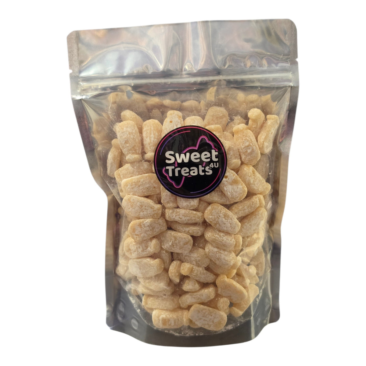Dusted Milk Bottles Gums 500g - Resealable Bag, Pick and Mix Sweets, Bulk, Party Bags, Candy Gifts