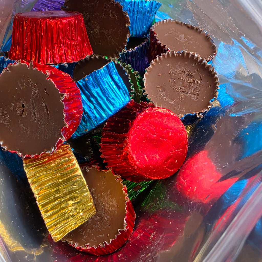 Chocolate Icy Cups 400g -  Resealable Bag, Pick and Mix Sweets, Bulk, Party Bags, Candy Gifts