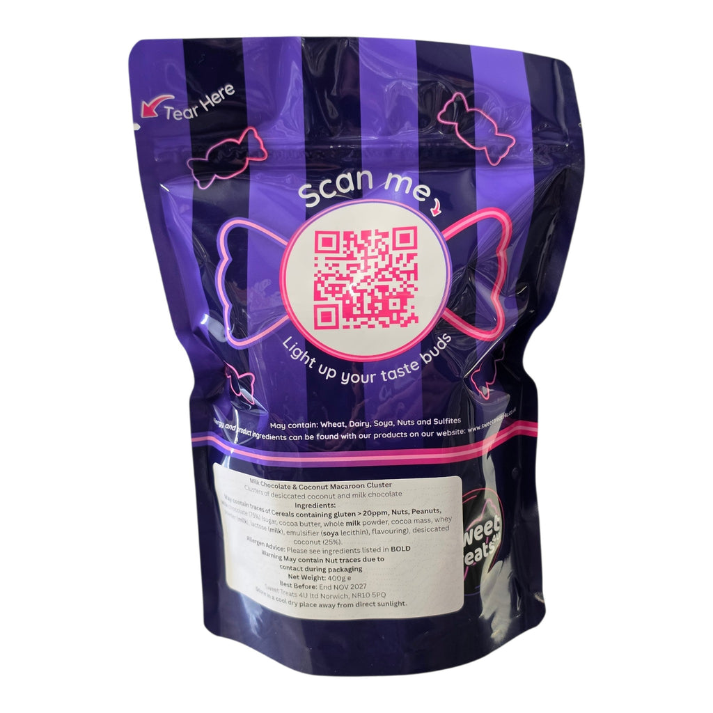 Milk Chocolate Cookie & Fudge Clusters 400g -  Resealable Bag, Pick and Mix Sweets, Bulk, Party Bags, Candy Gifts