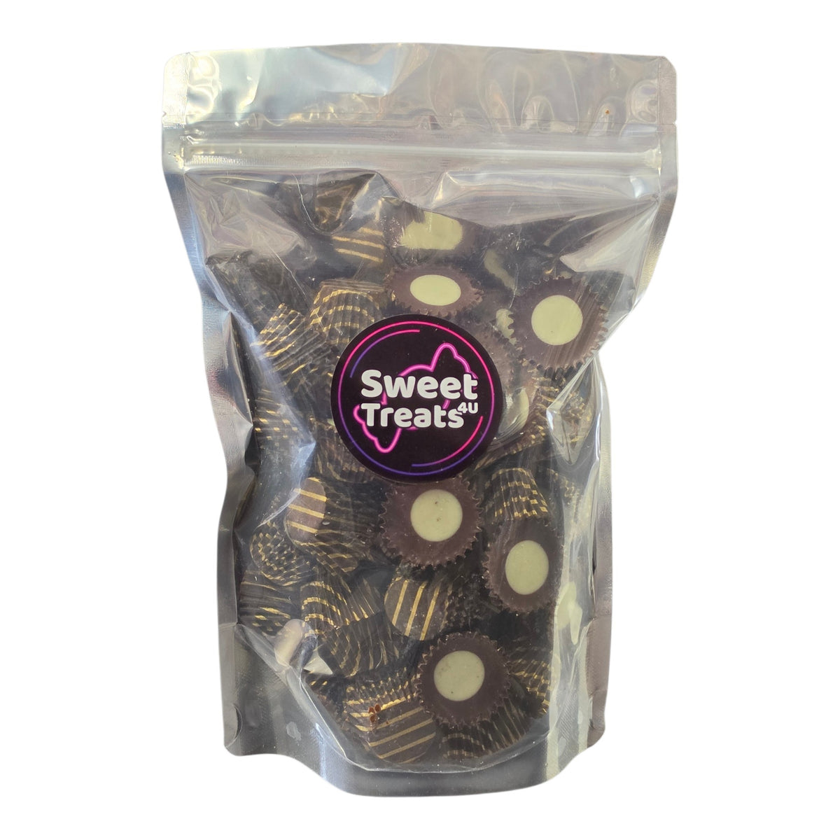 Mint Chocolate Icy Cups 400g -  Resealable Bag, Pick and Mix Sweets, Bulk, Party Bags, Candy Gifts