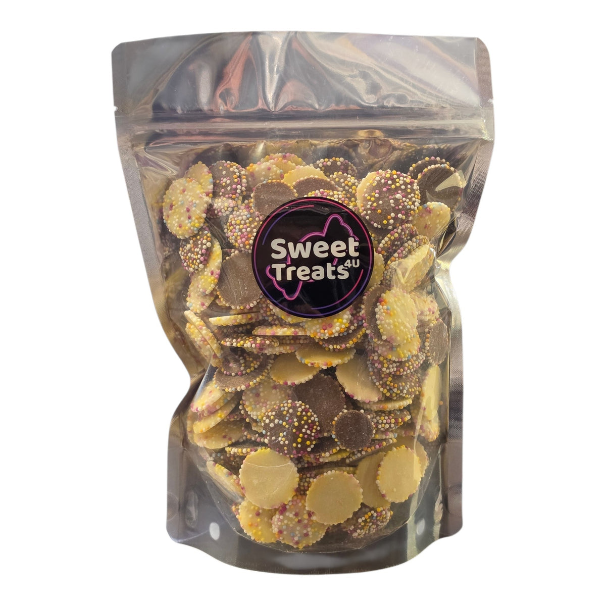 Chocolate Jazzies and Snowies 500g -   Resealable Bag, Pick and Mix Sweets, Bulk, Party Bags, Candy Gifts