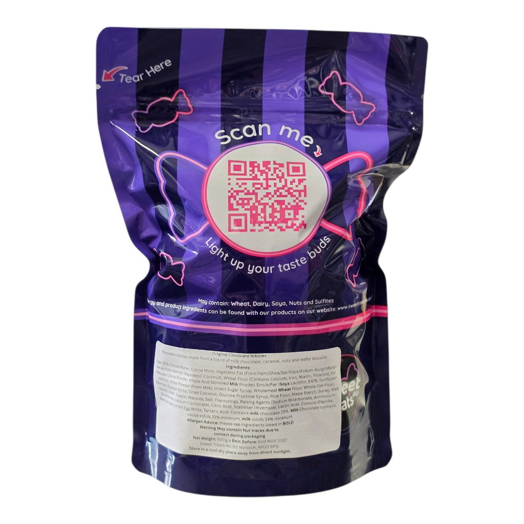 Original Chocolate Nibbles 500g -  Resealable Bag, Pick and Mix Sweets, Bulk, Party Bags, Candy Gifts