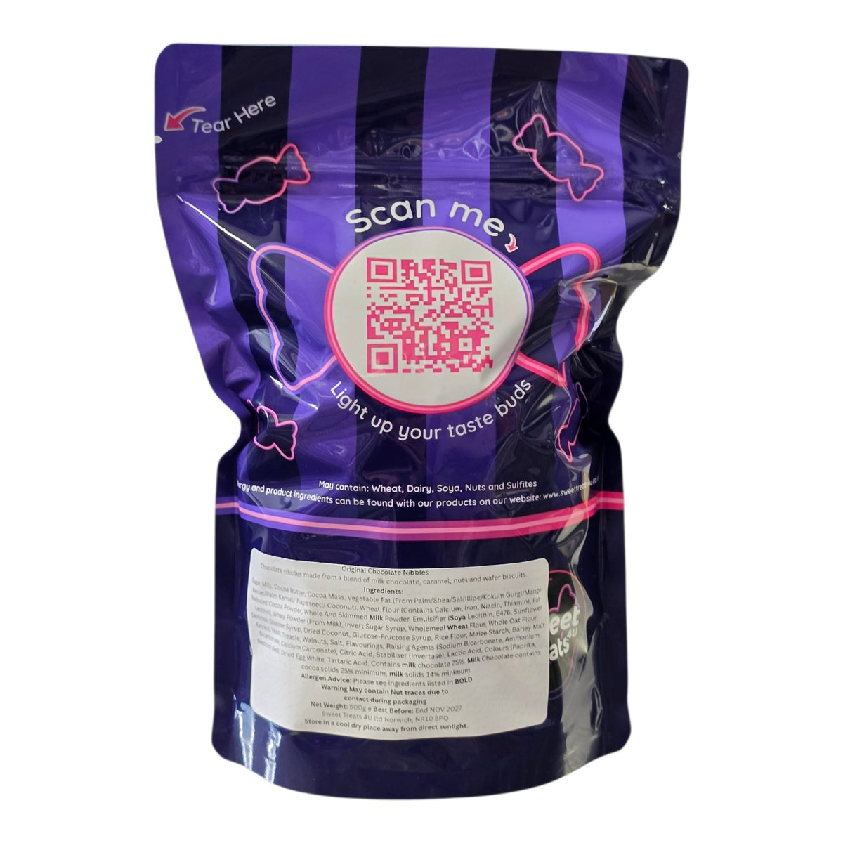 Original Chocolate Nibbles 500g -  Resealable Bag, Pick and Mix Sweets, Bulk, Party Bags, Candy Gifts