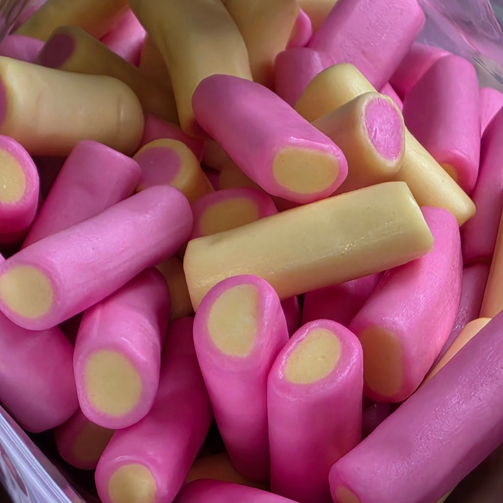 Haribo Rhubarb & Custard 500g -  Resealable Bag, Pick and Mix Sweets, Bulk, Party Bags, Candy Gifts