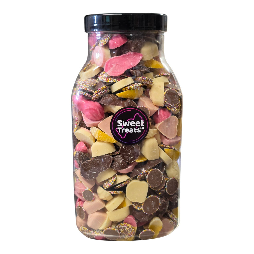 Mixed Chocolate Sweet Jar 3.2kg - Pick and Mix Sweets, Bulk, Party, Candy Gift