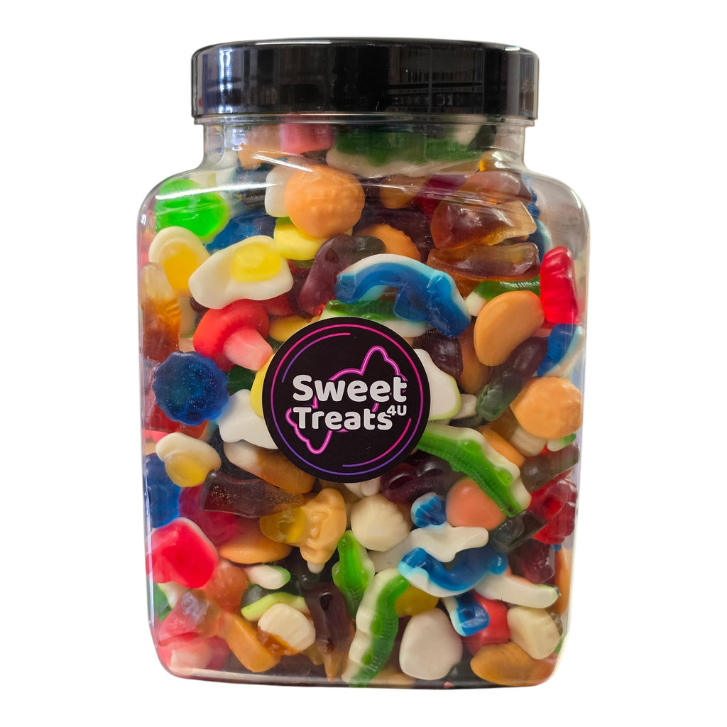 Gummy Sweet Mix Jar 1.8kg - Pick and Mix Sweets, Bulk, Party, Candy Gifts