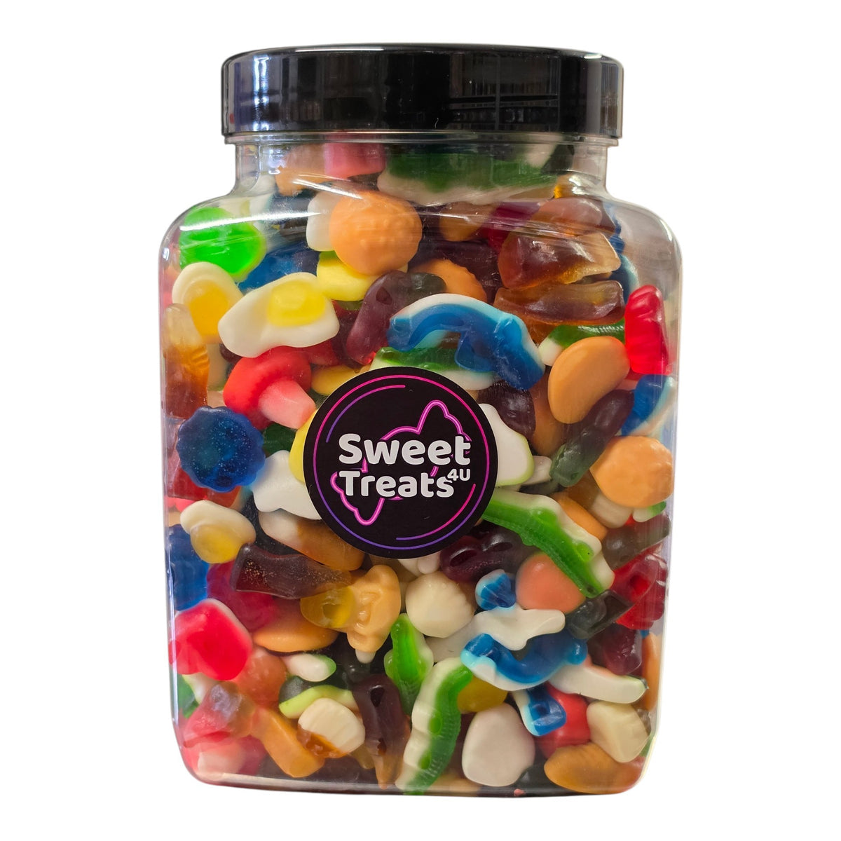 Gummy Sweet Mix Jar 1.8kg - Pick and Mix Sweets, Bulk, Party, Candy Gifts