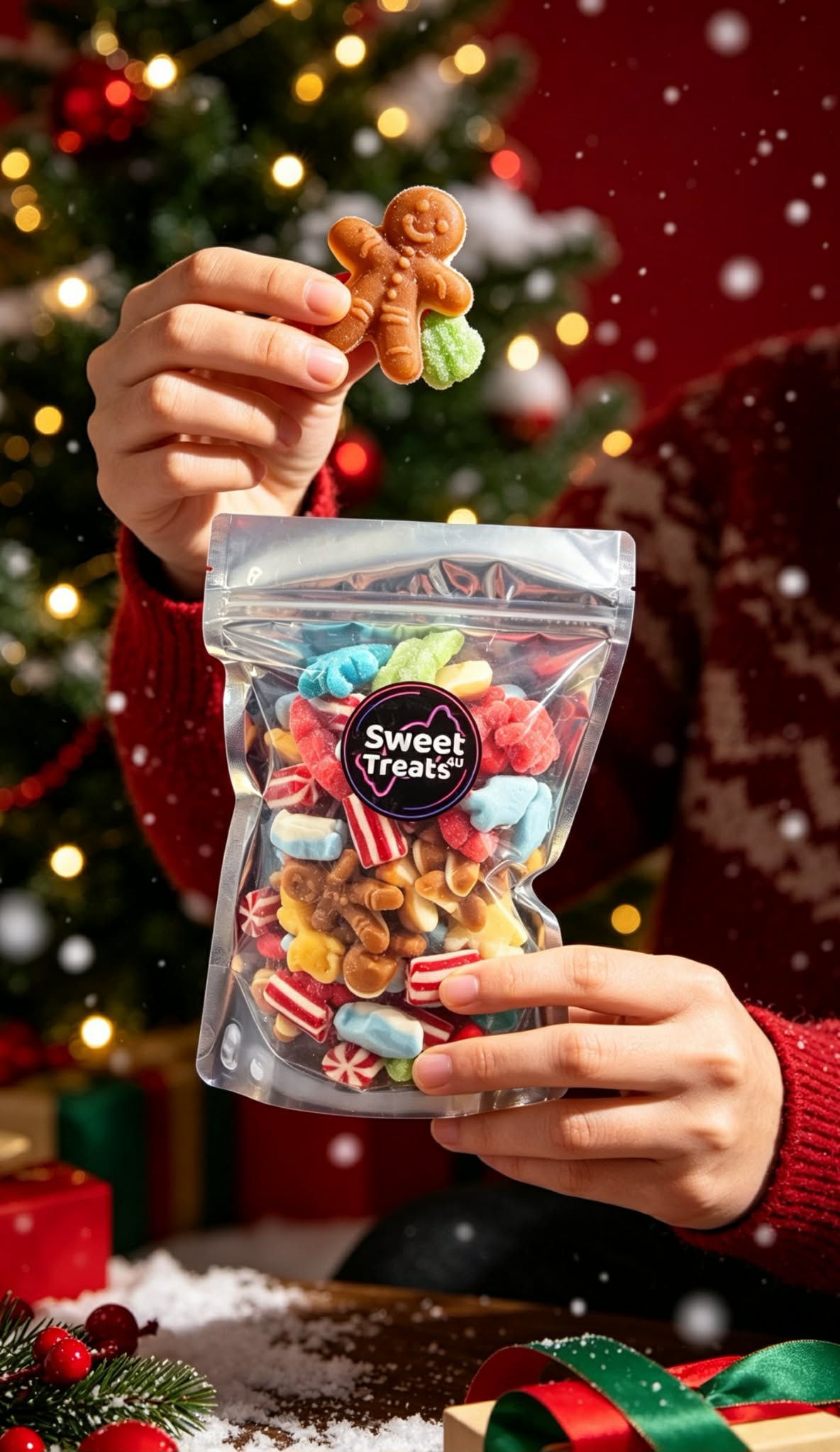Christmas Mix Sweets 500g -  Resealable Bag, Pick and Mix Sweets, Bulk, Party Bags, Candy Gifts