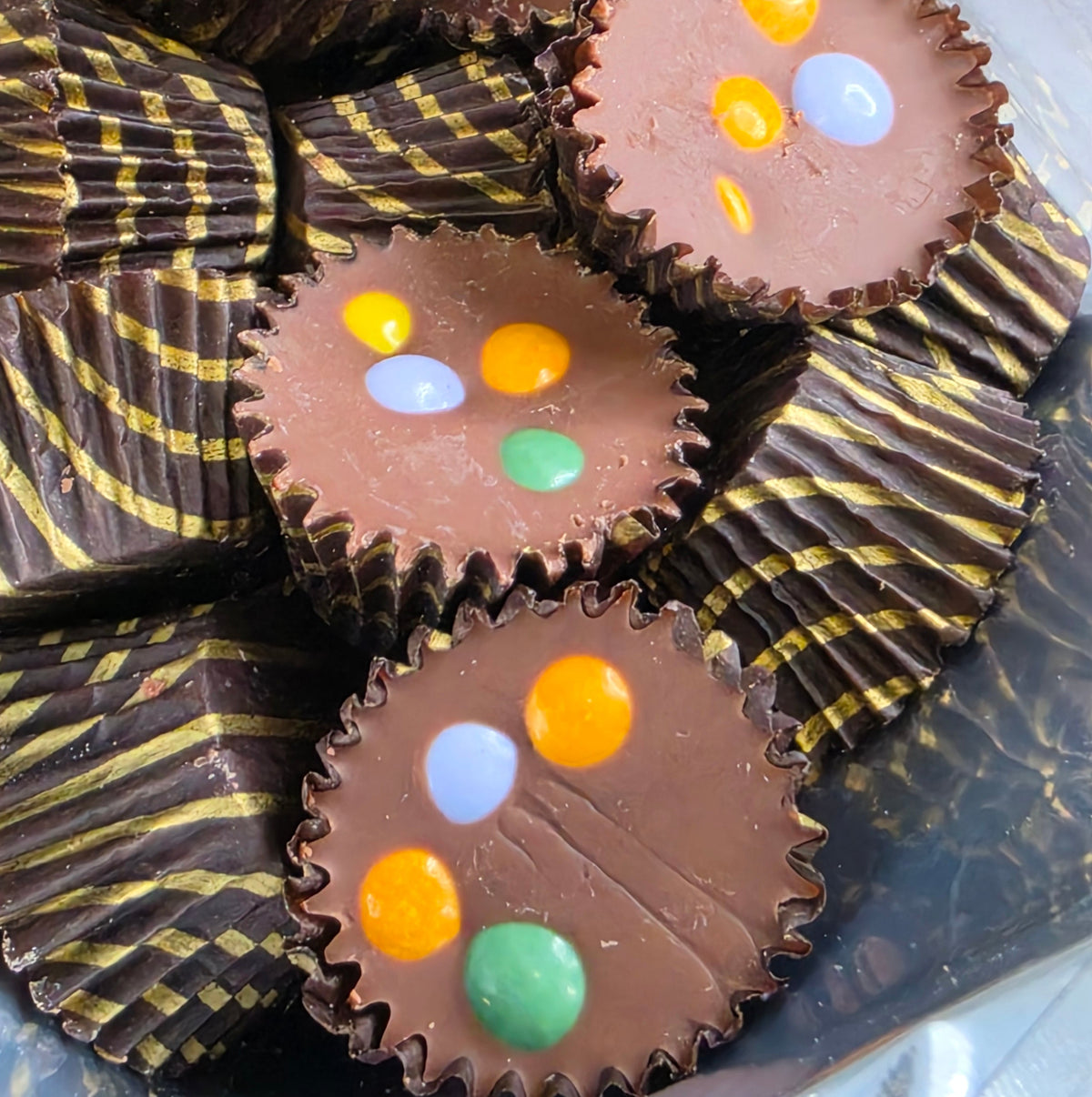 Happy Chocolate Icy Cups 400g -  Resealable Bag, Pick and Mix Sweets, Bulk, Party Bags, Candy Gifts