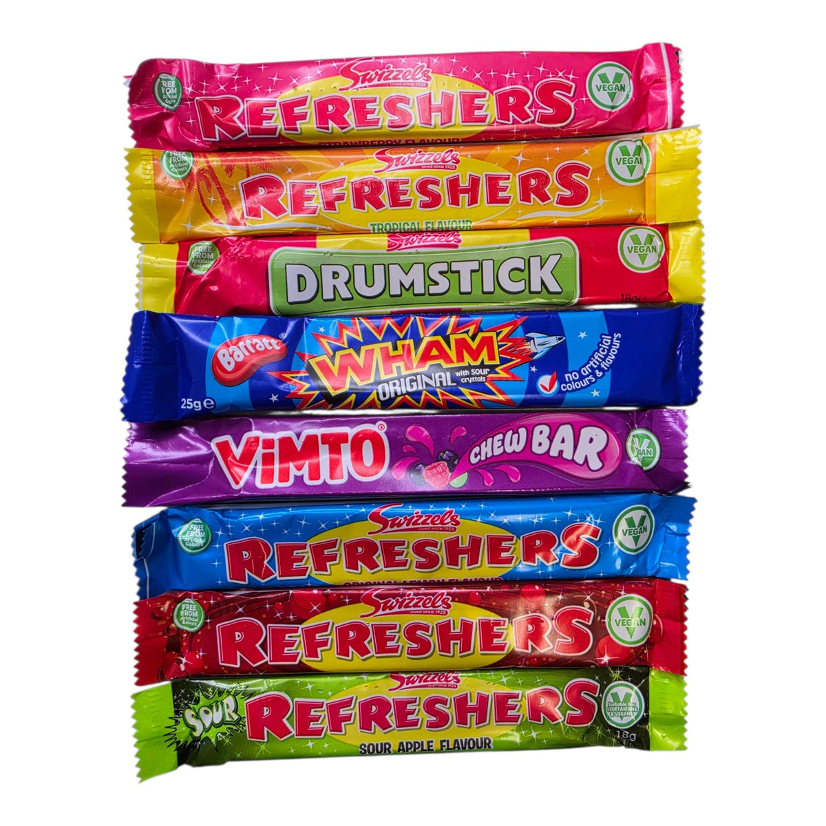 8 Chew Bar Sweets – Mixed Flavours Selection