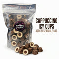 Cappuccino Icy Cups 400g -  Resealable Bag, Pick and Mix Sweets, Bulk, Party Bags, Candy Gifts