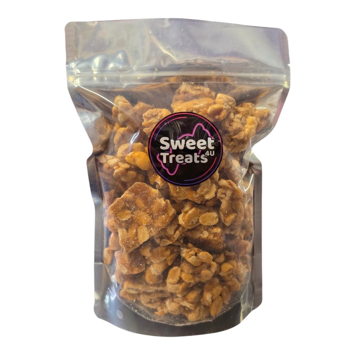 Peanut Brittle 500g -  Resealable Bag, Pick and Mix Sweets, Bulk, Party Bags, Candy Gifts