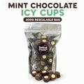 Mint Chocolate Icy Cups 400g -  Resealable Bag, Pick and Mix Sweets, Bulk, Party Bags, Candy Gifts