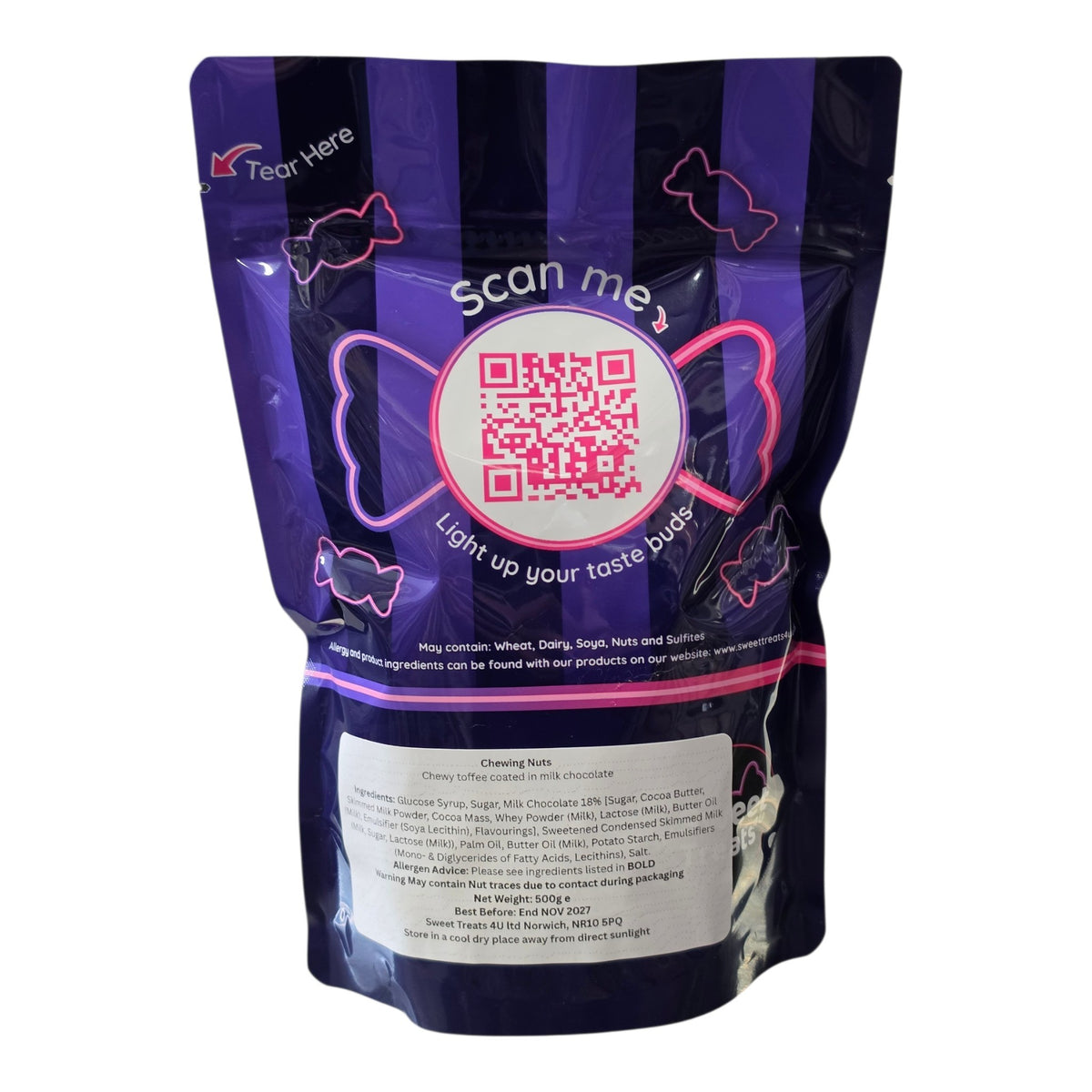 Chewing Nuts 500g -  Resealable Bag, Pick and Mix Sweets, Bulk, Party Bags, Candy Gifts