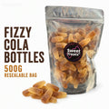 Fizzy Cola Bottles 500g -  Resealable Bag, Pick and Mix Sweets, Bulk, Party Bags, Candy Gifts