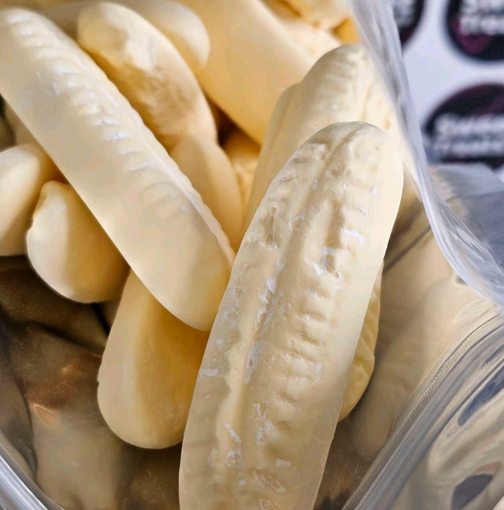 Bumper Bananas 500g -  Resealable Bag, Pick and Mix Sweets, Bulk, Party Bags, Candy Gifts
