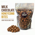 Milk Chocolate Honeycomb Bites 500g -  Resealable Bag, Pick and Mix Sweets, Bulk, Party Bags, Candy Gifts