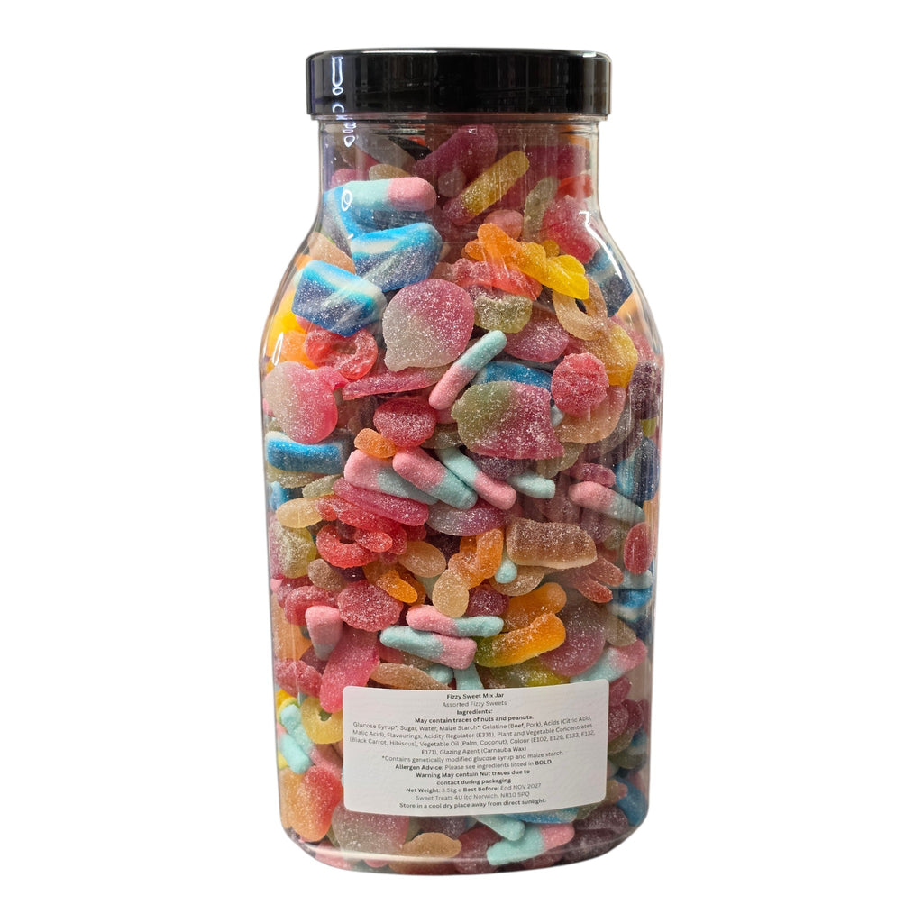 Fizzy Sweet Mix Jar 3.5kg - Pick and Mix Sweets, Bulk, Party, Candy Gifts