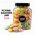 Flying Saucers Jar 170g - Pick and Mix Sweets, Bulk, Party, Candy Gifts