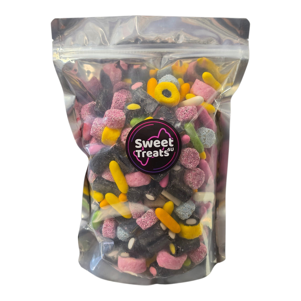 Mixed Liquorice Sweets 1kg -  Resealable Bag, Pick and Mix Sweets, Bulk, Party Bags, Candy Gifts