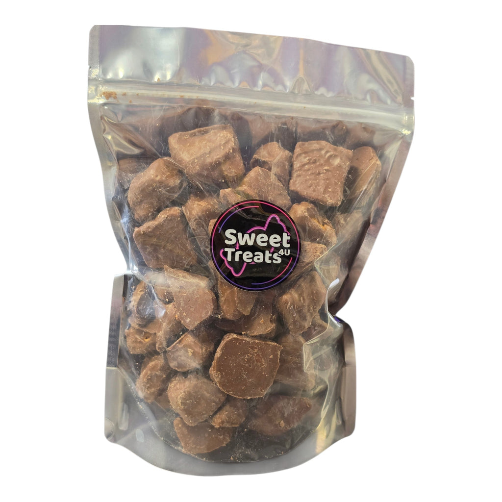 Chocolate Covered Honeycomb 500g -  Resealable Bag, Pick and Mix Sweets, Bulk, Party Bags, Candy Gifts