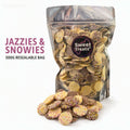 Chocolate Jazzies and Snowies 500g -   Resealable Bag, Pick and Mix Sweets, Bulk, Party Bags, Candy Gifts