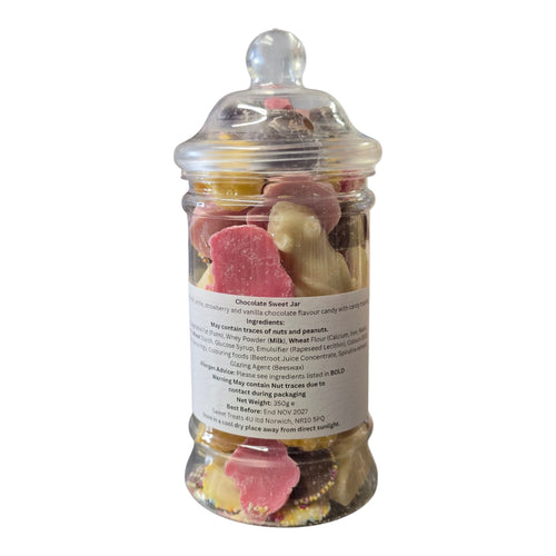 Chocolate Sweet Jar 350g - Pick and Mix Sweets, Bulk, Bags, Candy Gifts