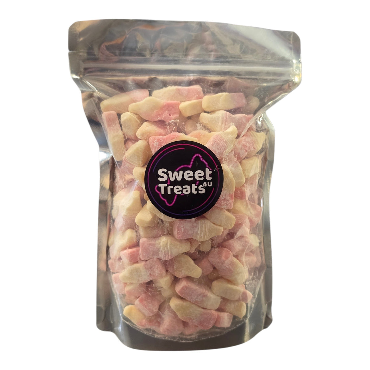 Strawberry Milkshake Bottles 500g -  Resealable Bag, Pick and Mix Sweets, Bulk, Party Bags, Candy Gifts