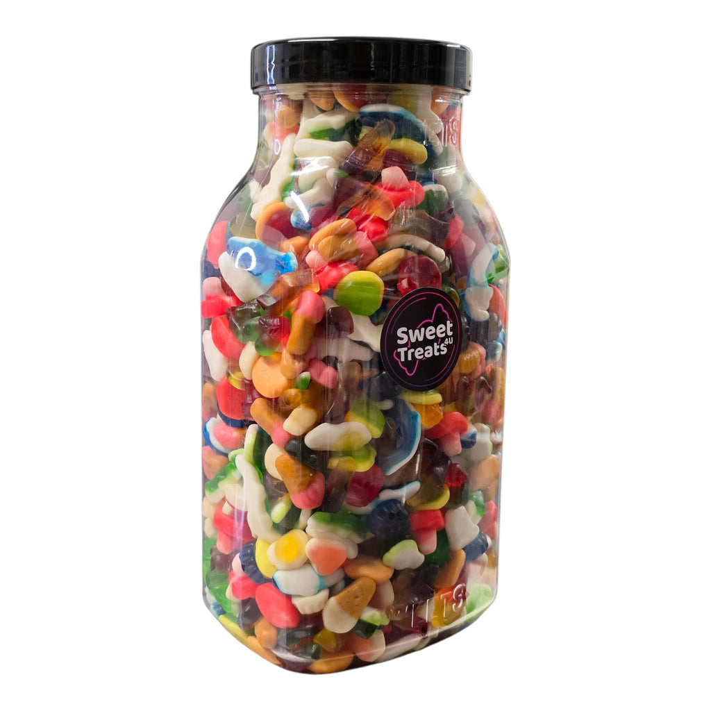 Gummy Sweet Mix Jar 3.5kg - Pick and Mix Sweets, Bulk, Party, Candy Gifts