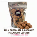 Milk Chocolate & Coconut Macaroon Cluster 400g -  Resealable Bag, Pick and Mix Sweets, Bulk, Party Bags, Candy Gifts